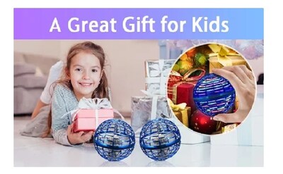 Foto 3 | Foto 3 | Pelota Esférica Led Voladora Flynova Pro De Juguete Con Forma De Minidron Color Azul - Venta Internacional.