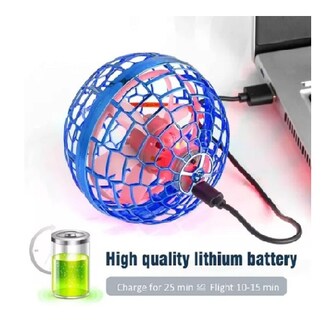 Foto 7 | Foto 7 | Pelota Esférica Led Voladora Flynova Pro De Juguete Con Forma De Minidron Color Azul - Venta Internacional.