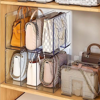 Foto 1 | Foto 1 | Juego De 2 Separadores De Almacenamiento Para Bolsas De Armario Acrílico Transparente - Venta Internacional.