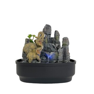 Foto 1 | Foto 1 | Elefante Para Piscina En Cascada Con Luz Decorativa 28 Cm X 20 Cm - Venta Internacional.