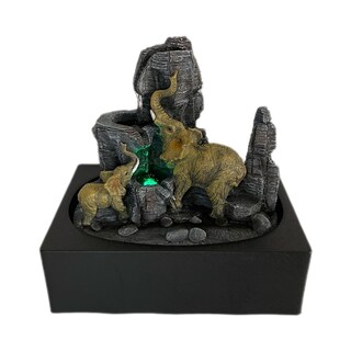 Foto 2 | Foto 2 | Elefante Para Piscina En Cascada Con Luz Decorativa 28 Cm X 20 Cm - Venta Internacional.