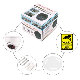 Foto 4 | Foto 4 | Cámara Domo De Seguridad Ficticia Autbye Simulada Con Luz Led Paquete De 2 - Venta Internacional.