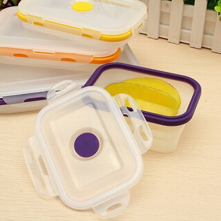 Foto 5 | Foto 5 | Set De 4 Recipientes De Silicona Para Almacenamiento De Alimentos - Venta Internacional.