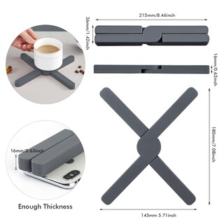 Foto 2 | Foto 2 | Tapetes Salvamanteles De Silicona Bebeeday Plegables Resistentes Al Calor Paquete De 4 - Venta Internacional.