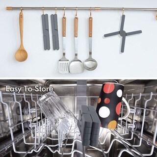 Foto 5 | Foto 5 | Tapetes Salvamanteles De Silicona Bebeeday Plegables Resistentes Al Calor Paquete De 4 - Venta Internacional.