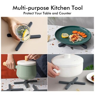 Foto 6 | Foto 6 | Tapetes Salvamanteles De Silicona Bebeeday Plegables Resistentes Al Calor Paquete De 4 - Venta Internacional.