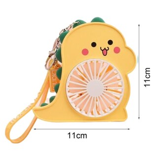 Foto 2 | Foto 2 | Llavero Con Forma De Mini Ventilador  Recargable  Usb  Color Amarillo - Venta Internacional.