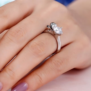 Foto 7 | Foto 7 | Anillo De Plata Fina 925 Ajustable Para Perro Regalo Para Mujer - Venta Internacional.