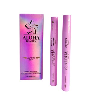 Foto 2 | Foto 2 | Delineador De Ojos Con Estampado De Ojos De Gato Impermeable Negro 4 En 1 Aloha Beauty - Venta Internacional.
