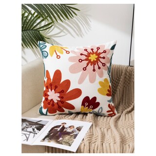Foto 1 | Foto 1 | Funda De Cojín Decorativa Bordada De 45 X 45 Cm - Venta Internacional.