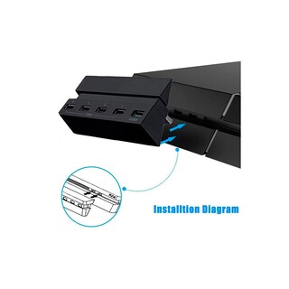 Foto 1 | Foto 1 | Adaptador Usb Hub Dobe De 5 Puertos Para Ps4 4 Usb 2.0 — 1 Usb 3 - Venta Internacional.