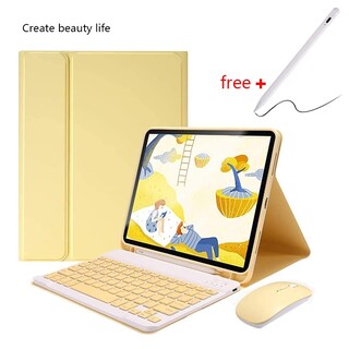 Foto 2 | Foto 2 | Funda Con Teclado Y Ratón Para Galaxy Tab S6 Lite - Dorado - Venta Internacional.