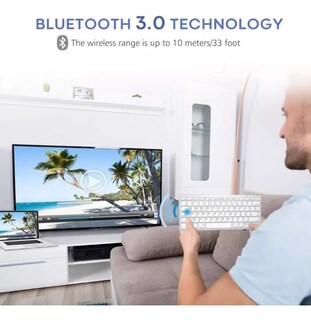 Foto 5 | Foto 5 | Teclado Inalámbrico Bluetooth 5.0 Para Tableta Android - Venta Internacional.