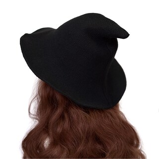 Foto 1 | Foto 1 | Sombrero De Bruja Komotu Para Halloween Tejido En Lana Para Mujer Color Negro - Venta Internacional.