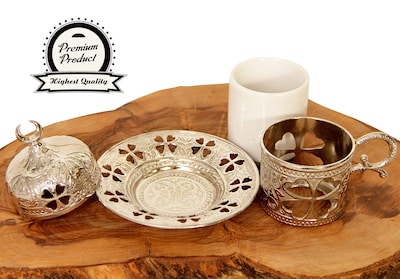 Foto 3 | Foto 3 | Set De Café Y Espresso Otomana Turca Genérica De Lujo X2 - Venta Internacional.
