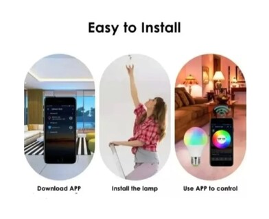 Foto 2 | Foto 2 | Bombilla Wifi Inteligente Led Compatible Con Alexa 800 Lm 15 W - Venta Internacional.