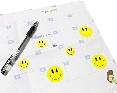 Foto 6 | Foto 6 | Rollo De Pegatinas Hcode Happy Face Circle Dots 500 Unidades - Venta Internacional.