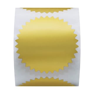 Foto 3 | Foto 3 | Etiquetas De Sellado Certificadas Hybsk Gold Metallic 51 Mm 300 Piezas - Venta Internacional.