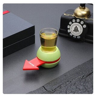 Foto 4 | Foto 4 | Spin Drinking Game Pointer Shot Spinner Con Vaso De Cristal - Venta Internacional.