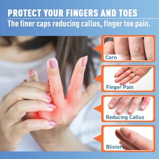 Foto 4 | Foto 4 | Protectores De Gel Para Mangas Para Dedos Kimihome  16 Unidades (8 Grandes Y 8 Medianos) - Venta Internacional.