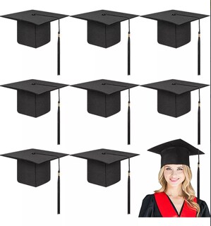 Foto 1 | Foto 1 | Gorra De Graduación J  8 Piezas  Borla Ajustable  Para Adultos  Escuela Secundaria - Venta Internacional.