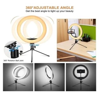 Foto 4 | Foto 4 | Lámpara Led En Forma De Anillo Con Minitrípode Para Fotografía Con Smartphone - Venta Internacional.