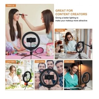 Foto 5 | Foto 5 | Lámpara Led En Forma De Anillo Con Minitrípode Para Fotografía Con Smartphone - Venta Internacional.
