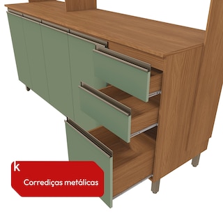 Foto 5 | Foto 5 | Cocina Integral Kappesberg Luna 192.5cm Canela/verde