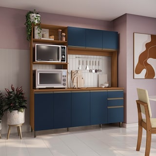 Foto 1 | Foto 1 | Cocina Integral Kappesberg Luna 192.5cm Canela/azul