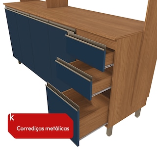 Foto 5 | Foto 5 | Cocina Integral Kappesberg Luna 192.5cm Canela/azul