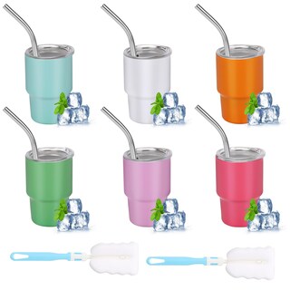 Foto 1 | Foto 1 | Tumbler Shot Glass Aokdlia Mini De 90 Ml Con Pajita  Juego De 6 Y 2 Cepillos - Venta Internacional.