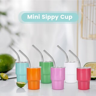 Foto 2 | Foto 2 | Tumbler Shot Glass Aokdlia Mini De 90 Ml Con Pajita  Juego De 6 Y 2 Cepillos - Venta Internacional.