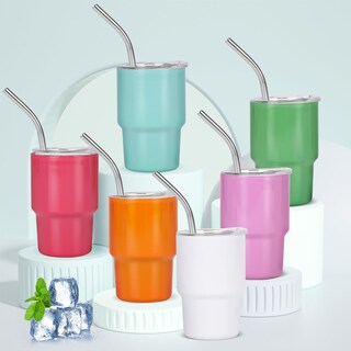 Foto 4 | Foto 4 | Tumbler Shot Glass Aokdlia Mini De 90 Ml Con Pajita  Juego De 6 Y 2 Cepillos - Venta Internacional.