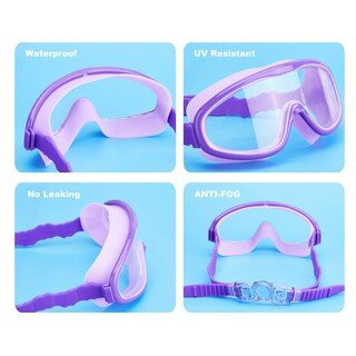 Foto 6 | Foto 6 | Gafas De Natación Kailimeng Para Niños Transparentes De 3 A 15 Años Paquete De 2 - Venta Internacional.