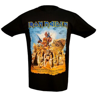 Foto 1 | Foto 1 | Camiseta Iron Maiden Somewhere Back In Time Con Estampado Doble - Venta Internacional.