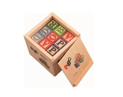 Foto 2 | Foto 2 | Juguete Educativo: Cubos De Madera Figuras Números Y Letras - Venta Internacional.