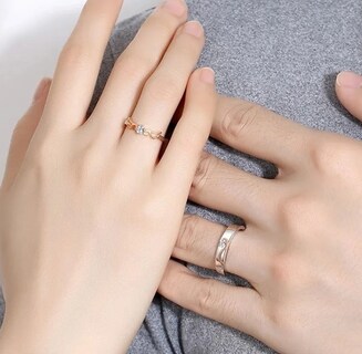 Foto 2 | Foto 2 | Anillos Ajustables Para Pareja Love Illusions De Plata 925 Y Oro Rosa - Venta Internacional.