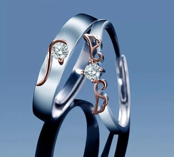 Foto 4 | Foto 4 | Anillos Ajustables Para Pareja Love Illusions De Plata 925 Y Oro Rosa - Venta Internacional.