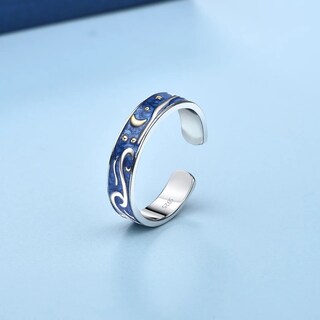 Foto 3 | Foto 3 | Anillo Van Gogh De Plata 925 Ajustable Galvanizado Y Rodio - Venta Internacional.
