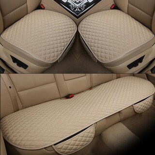 Foto 4 | Foto 4 | Funda De Asiento De Coche Gfodaley Tela De Lino Tamaño Universal Color Beige - Venta Internacional.