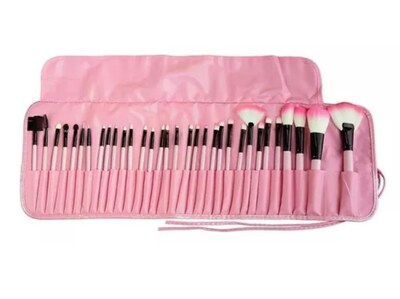 Foto 2 | Foto 2 | Set De Brochas De Maquillaje Profesional Rosa De 32 Piezas Con Funda - Venta Internacional.