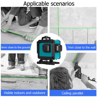Foto 5 | Foto 5 | Láminas Láser 3d 16 Líneas Luz Verde Control Remoto De 360° - Venta Internacional.