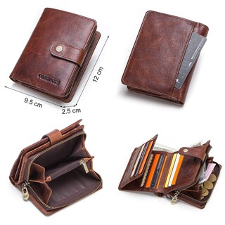 Foto 5 | Foto 5 | Wallet Contact De Cuero Genuino Vintage Para Hombre - Venta Internacional.
