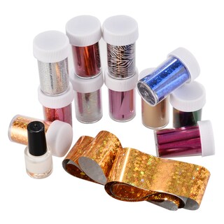 Foto 3 | Foto 3 | Juego De Láminas Adhesivas Transferibles Para Uñas Con Pegamento 12 Colores 12 Unidades - Venta Internacional.