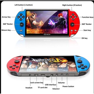 Foto 6 | Foto 6 | Consola De Juegos Portátil X12 Plus Con Pantalla Lcd De 7 Pulgadas 3000 Juegos - Venta Internacional.