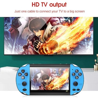 Foto 2 | Foto 2 | Consola De Videojuegos X7 Plus Con Pantalla Azul De 8 Gb Y 5 Pulgadas - Venta Internacional.