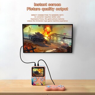 Foto 4 | Foto 4 | Miniconsola De Videojuegos Retro G5 500 Games Portátil Con 3.0 Pulgadas - Venta Internacional.
