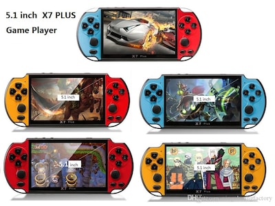 Foto 2 | Foto 2 | Consola De Juegos Psp X7plus De 5.1 Pulgadas Double Rocker Roja Y Amarilla - Venta Internacional.