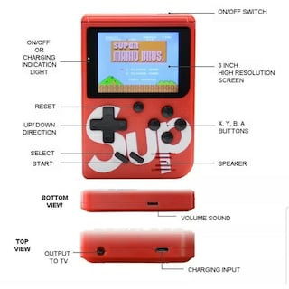 Foto 3 | Foto 3 | Consola De Juegos Portátil Sup Retro Mini 400 Games Con Control Remoto - Venta Internacional.