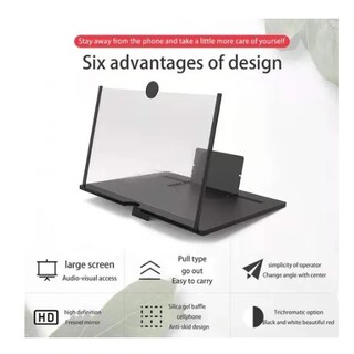 Foto 5 | Foto 5 | Amplificador De Video Hd Con Lupa De Pantalla Para Teléfono Celular De 10 Pulgadas - Venta Internacional.